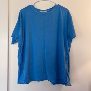 Free People Blue Short Sleeve Tee